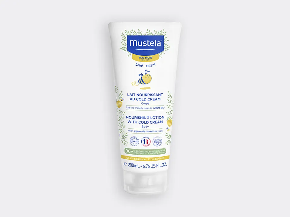 mustela-lait-nourrissant-corps-cold-cream-la-cire-d-abeille-bio-nourrit-la-peau- image 1