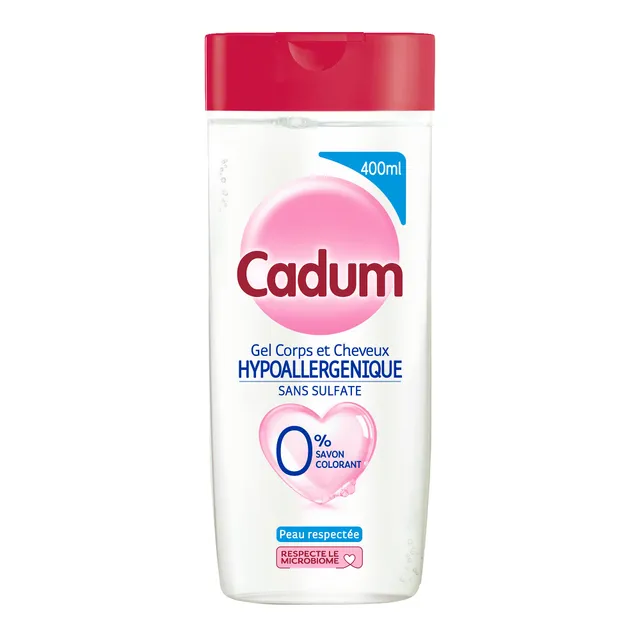 cadum-gel-corps-et-cheveux-hypoallerg-nique-sans-sulfate-400-ml-gel-lavant-2-en- image 1