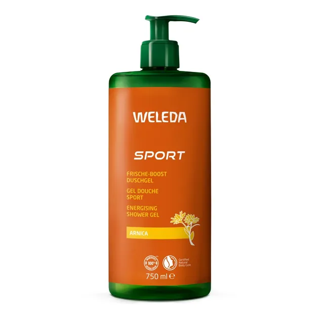 weleda-gel-douche-sport-arnica-750-ml-gel-douche-tonique-femme-homme-romarin-lav image 1