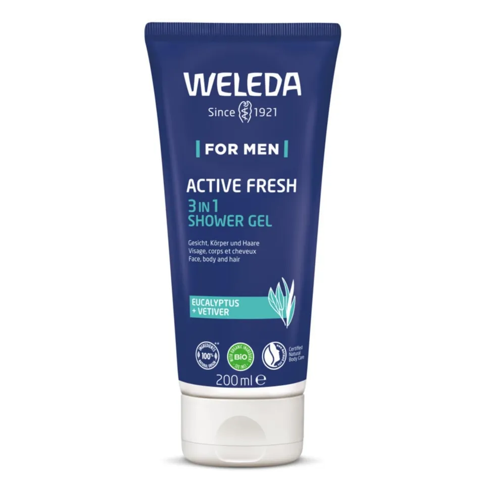 weleda-active-fresh-gel-douche-3en1-homme-200-ml-eucalyptus-romarin-v-tiver-base image 1