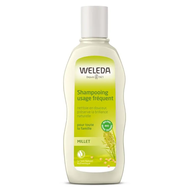 weleda-shampooing-extra-doux-millet-190-ml-shampooing-usage-fr-quent-bio-pour-ch image 1