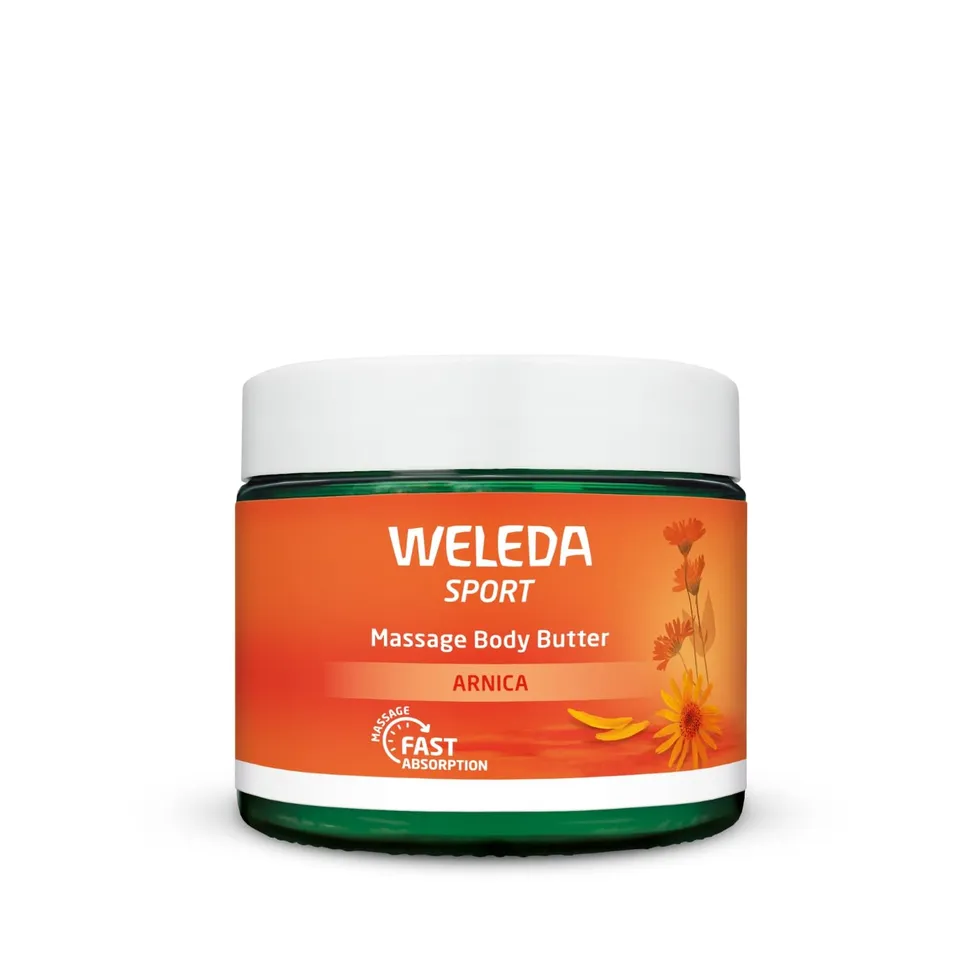 weleda-massage-body-butter-arnica-150-ml-baume-2-en-1-r-cup-ration-sportive-et-h image 1