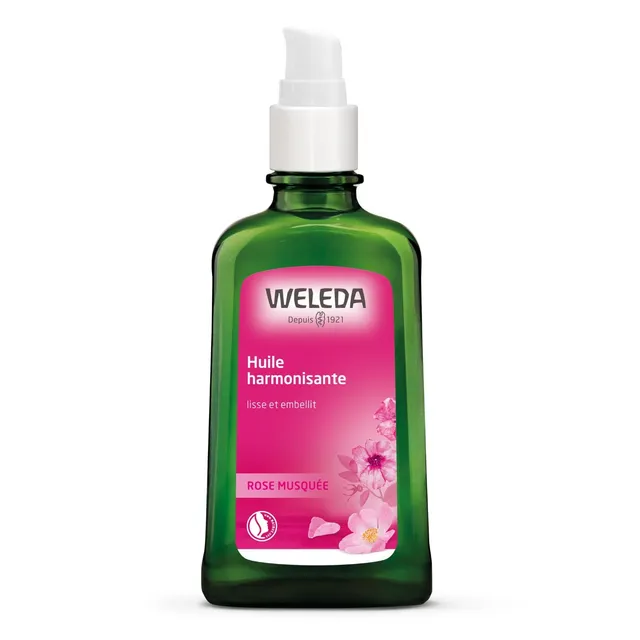 weleda-huile-harmonisante-la-rose-musqu-e-100-ml-huile-corps-raffermissante-et-l image 1