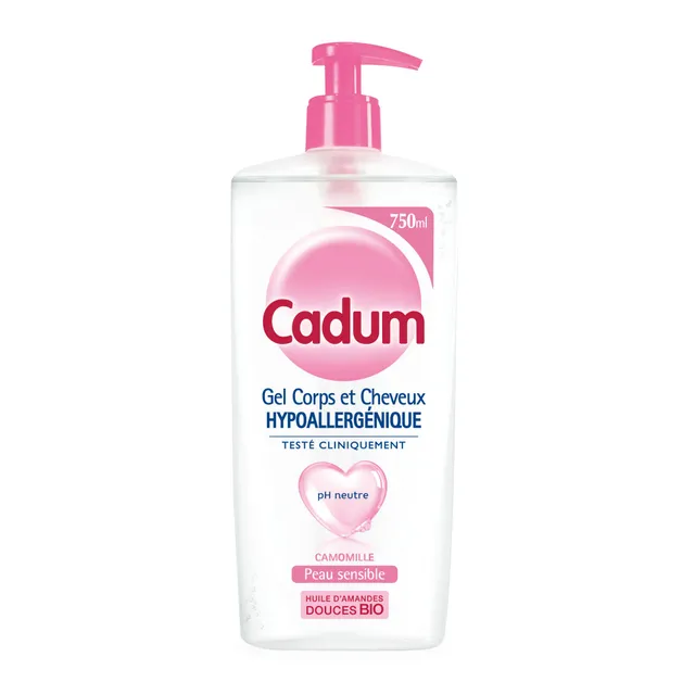 cadum-gel-corps-et-cheveux-hypoallerg-nique-camomille-750-ml-gel-2-en-1-ph-neutr image 1