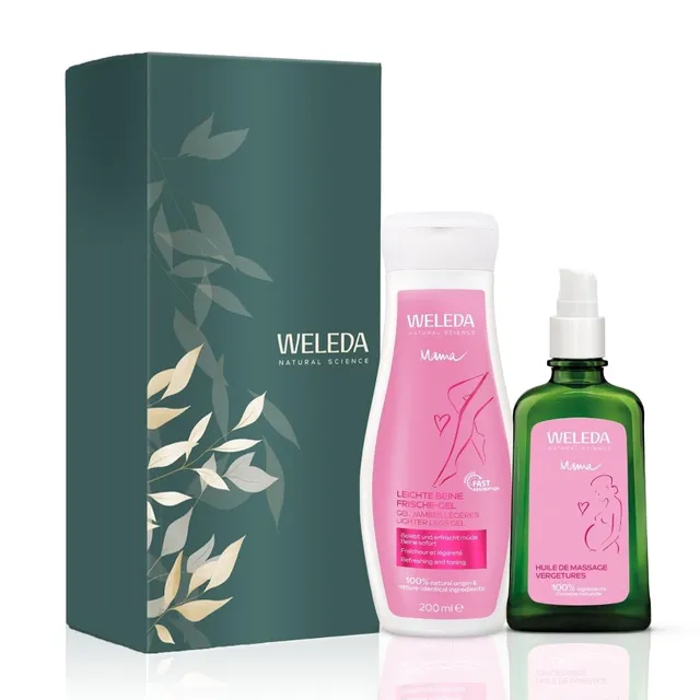 weleda-duo-maternit-gel-jambes-l-g-res-grossesse-huile-de-massage-vergetures-200 image 1