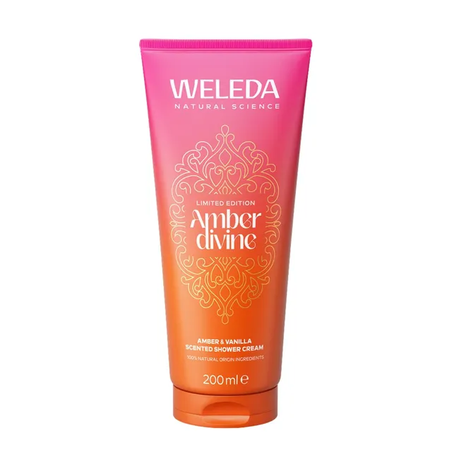 weleda-cr-me-de-douche-amber-divine-200-ml-gel-douche-cr-meux-100-d-origine-natu image 1