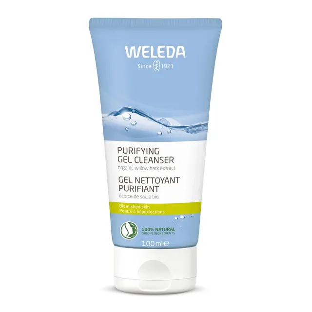 weleda-gel-nettoyant-purifiant-visage-saule-100-ml-anti-imperfections-peaux-gras image 1