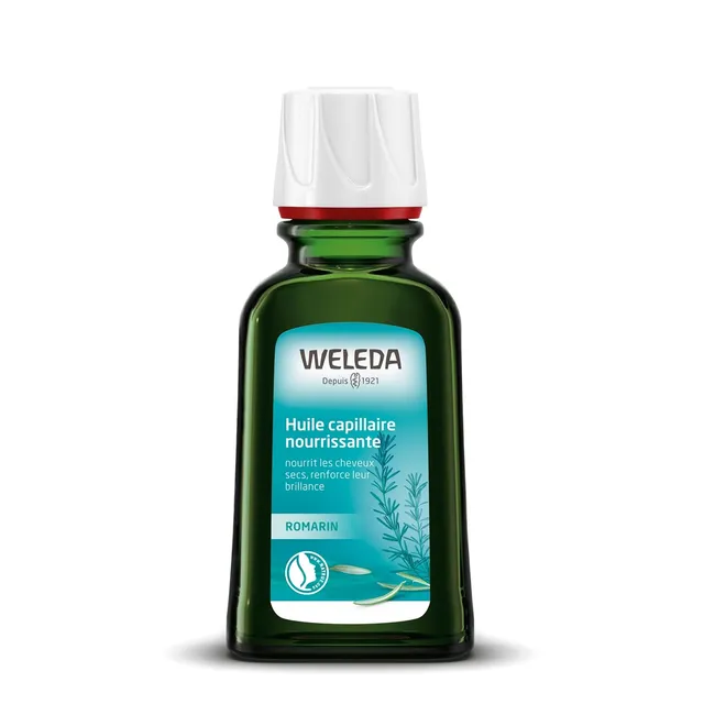 weleda-huile-capillaire-nourrissante-au-romarin-50-ml-soin-intensif-cheveux-secs image 1
