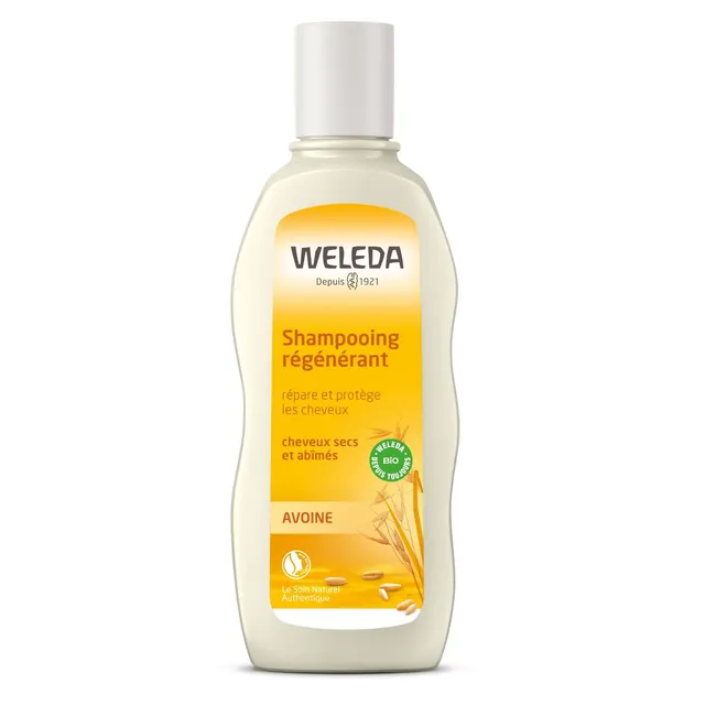 weleda-shampooing-r-g-n-rant-avoine-190-ml-r-pare-cheveux-secs-et-ab-m-s-sans-si image 1