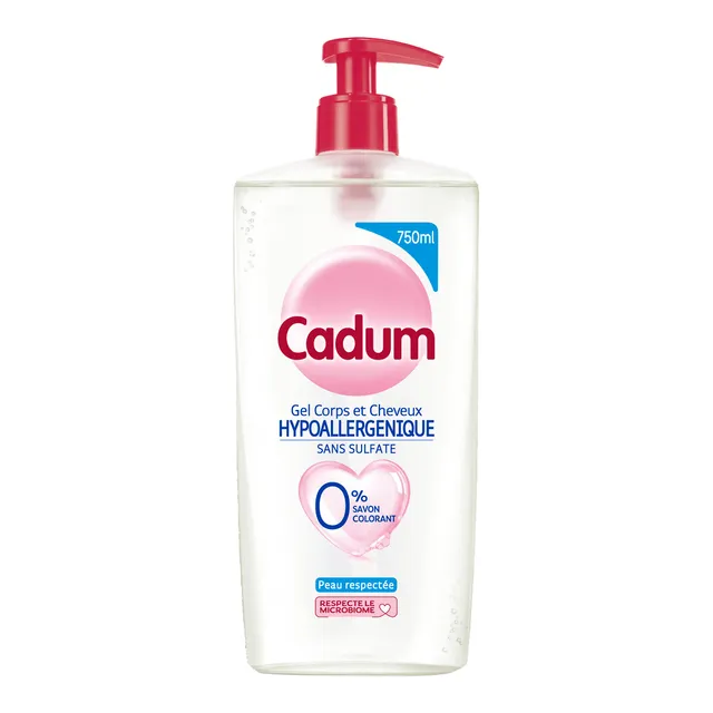cadum-ecopack-gel-corps-et-cheveux-hypoallerg-nique-sans-sulfate-750-ml image 1