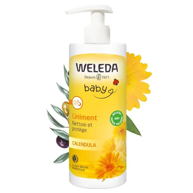 weleda-liniment-calendula-pompe-400-ml-soin-nettoyant-ol-o-calcaire-pour-le-chan image 1