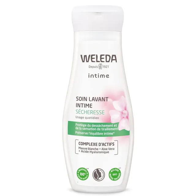 weleda-soin-lavant-intime-s-cheresse-200-ml-gel-cr-me-apaisant-sans-savon-ph-phy image 1