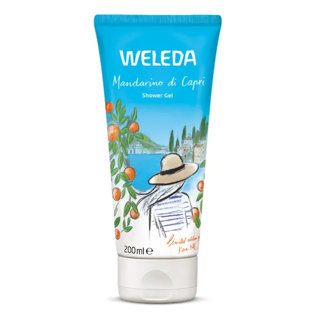 weleda-gel-douche-mandarino-di-capri-200-ml-gel-douche-rafra-chissant-vegan-aux- image 1
