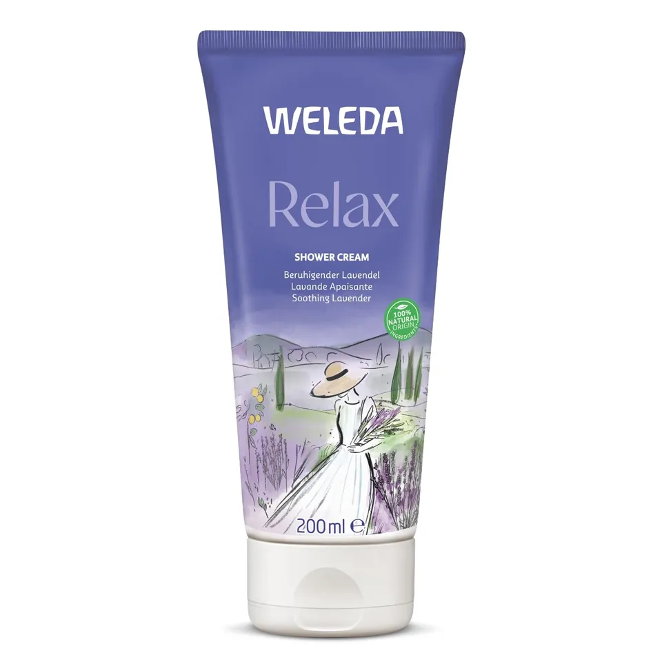 weleda-aroma-shower-relax-cr-me-de-douche-lavande-200-ml-parfum-100-naturel-lava image 1
