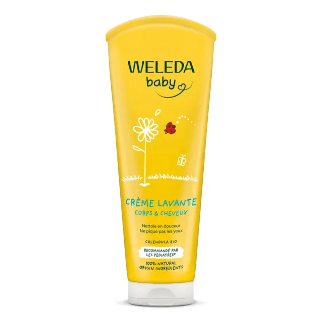 weleda-cr-me-lavante-corps-cheveux-b-b-calendula-200-ml-gel-lavant-2-en-1-d-s-la image 1