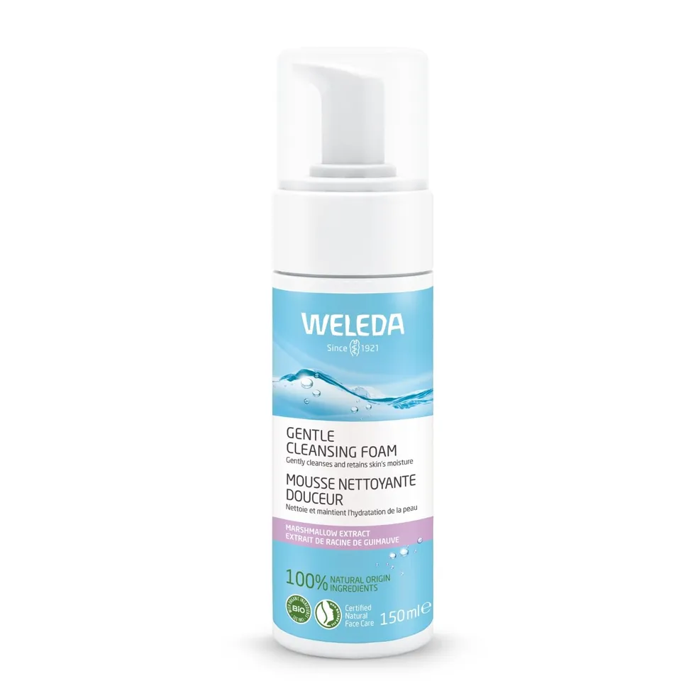 weleda-mousse-nettoyante-douceur-150-ml-nettoyant-visage-et-d-maquillant-peaux-n image 1