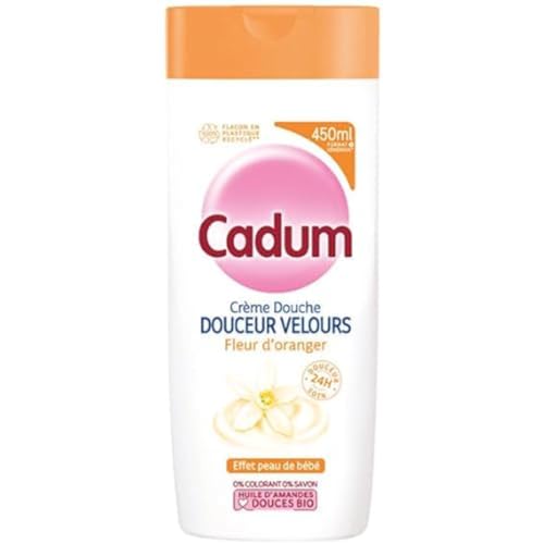 cadum-cr-me-douche-douceur-velours-fleur-d-oranger-450-ml-gel-douche-adoucissant image 2