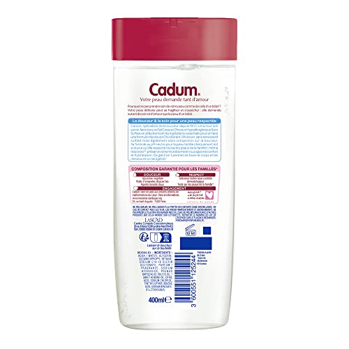 cadum-gel-corps-et-cheveux-hypoallerg-nique-sans-sulfate-400-ml-gel-lavant-2-en- image 4