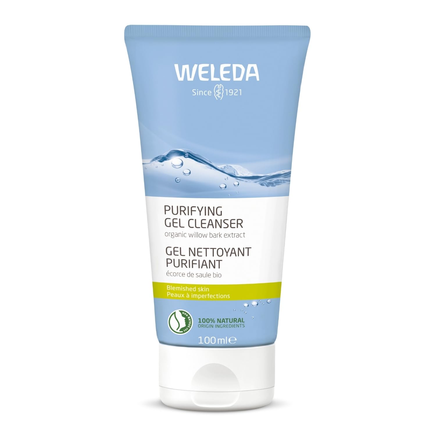 weleda-gel-nettoyant-purifiant-visage-saule-100-ml-anti-imperfections-peaux-gras image 1