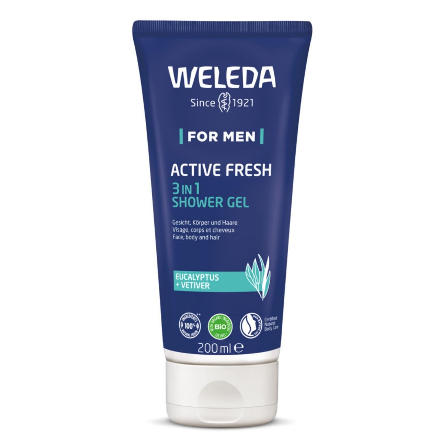 weleda-active-fresh-gel-douche-3en1-homme-200-ml-eucalyptus-romarin-v-tiver-base image 1