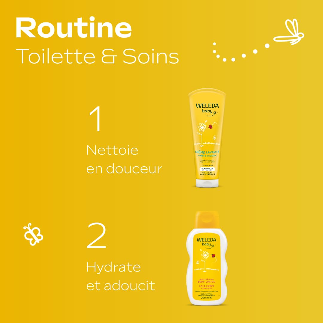 weleda-duo-soin-b-b-calendula-lait-corporel-200-ml-cr-me-lavante-corps-et-cheveu image 4