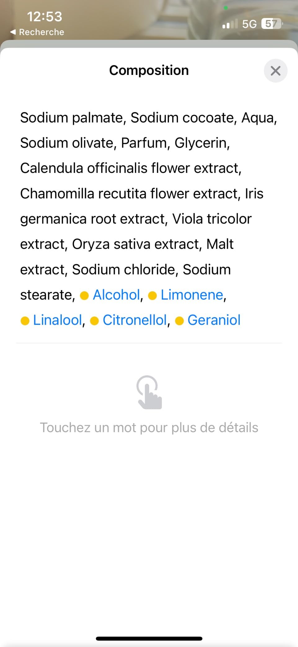 Correct mais dessèche un peu