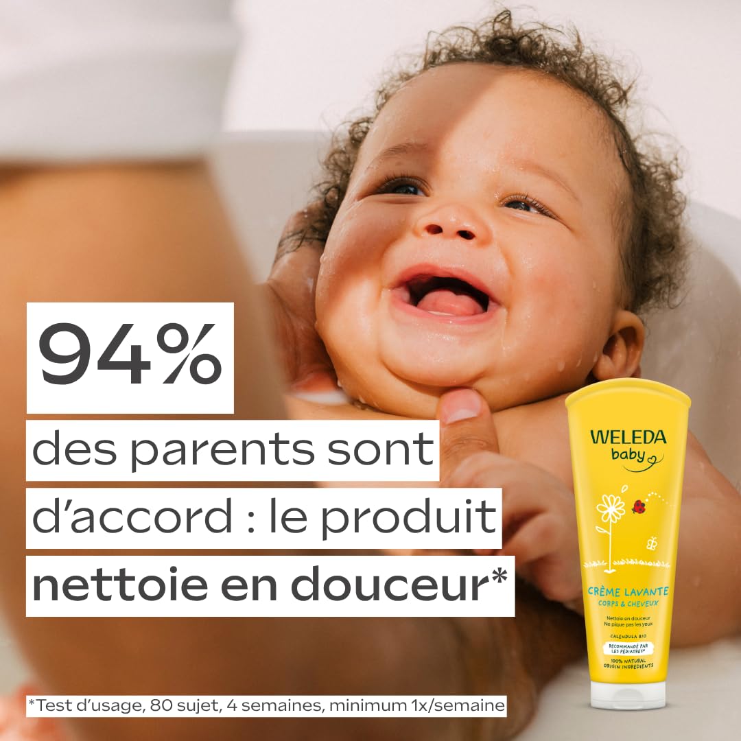 weleda-duo-soin-b-b-calendula-lait-corporel-200-ml-cr-me-lavante-corps-et-cheveu image 2