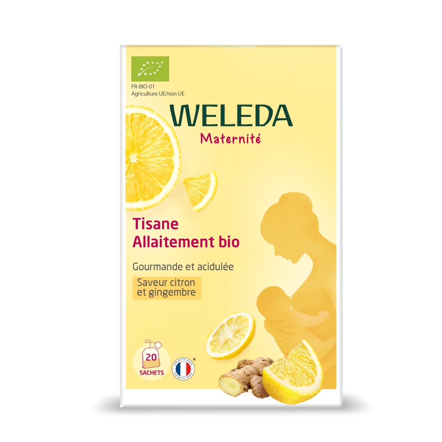 weleda-tisane-allaitement-bio-citron-gingembre-20-sachets-infusion-pour-favorise image 1