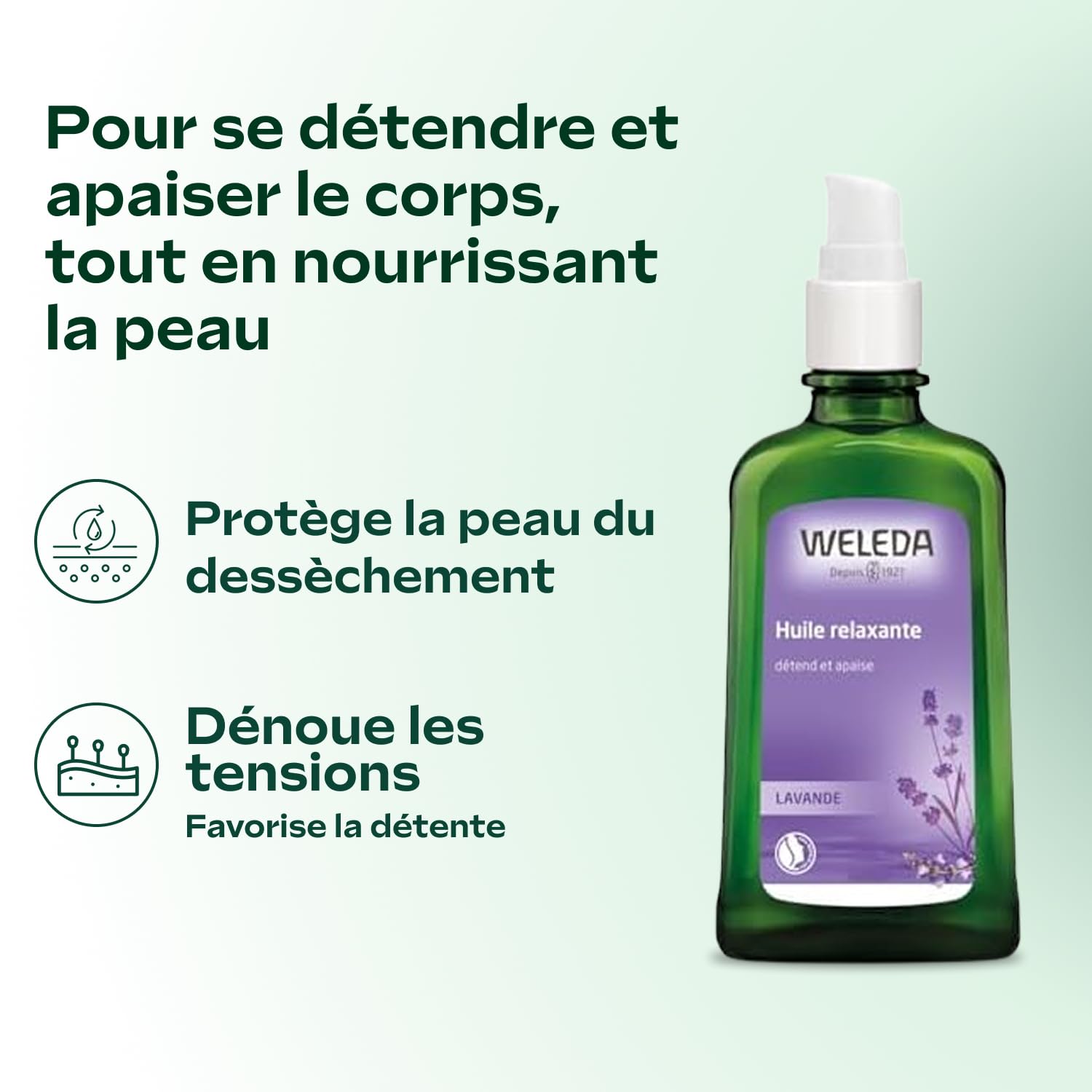 weleda-huile-relaxante-la-lavande-100-ml-huile-de-soin-et-de-massage-corps-vegan image 2