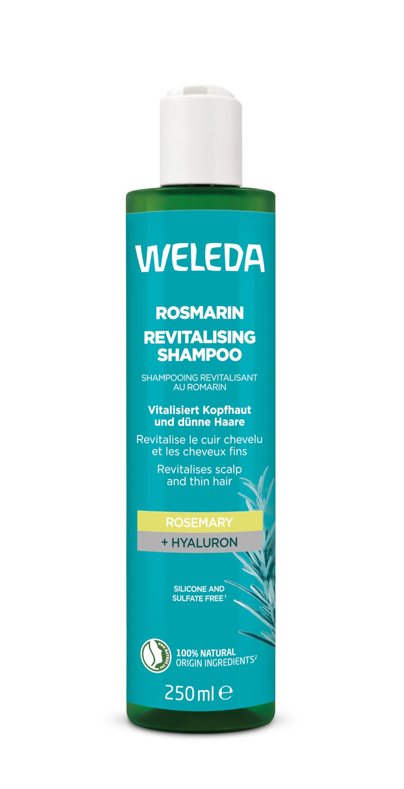 weleda-shampooing-revitalisant-au-romarin-250-ml-volume-cheveux-fins-huile-de-ro image 1