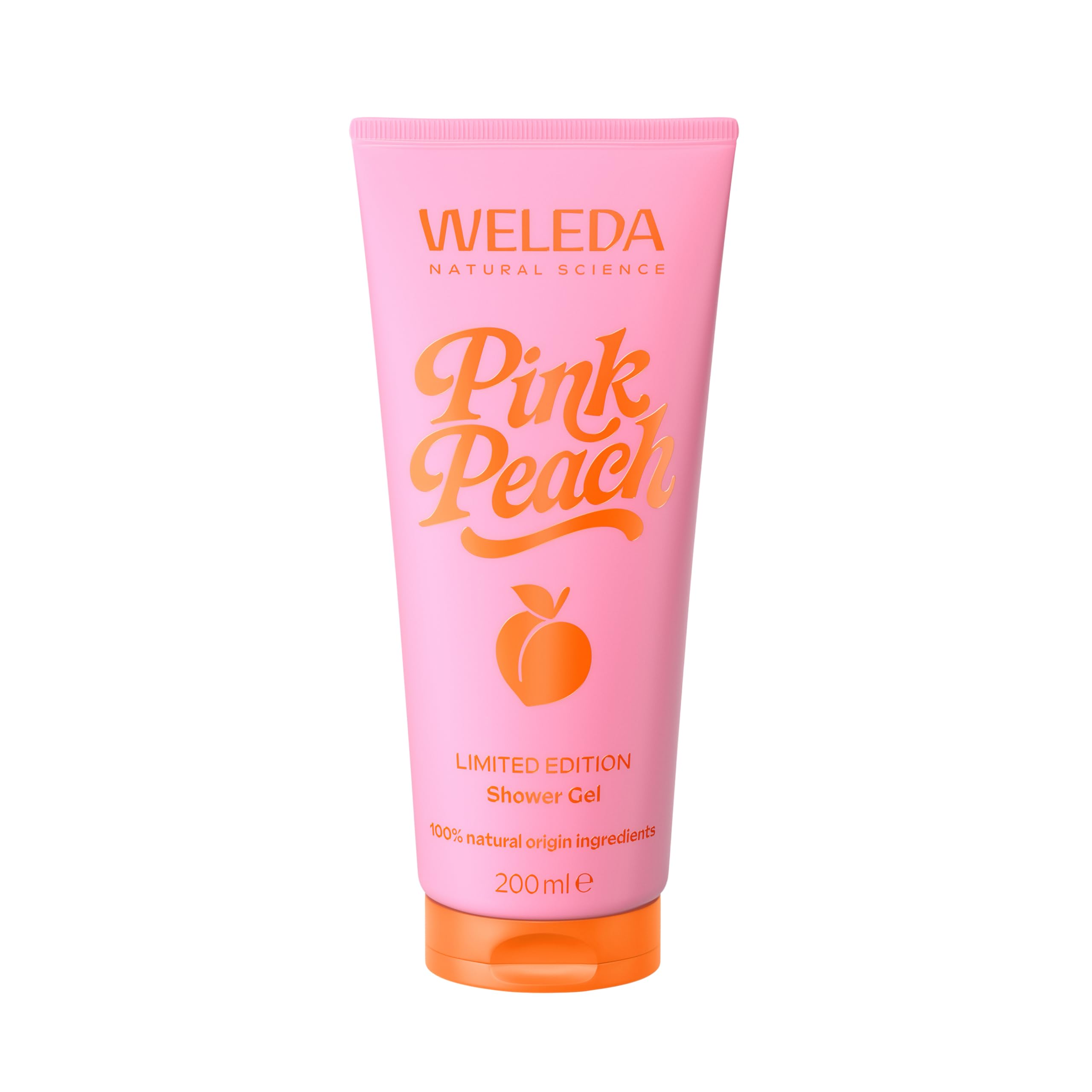 weleda-gel-douche-pink-peach-200-ml-gel-douche-naturel-parfum-p-che-orange-et-ja image 1