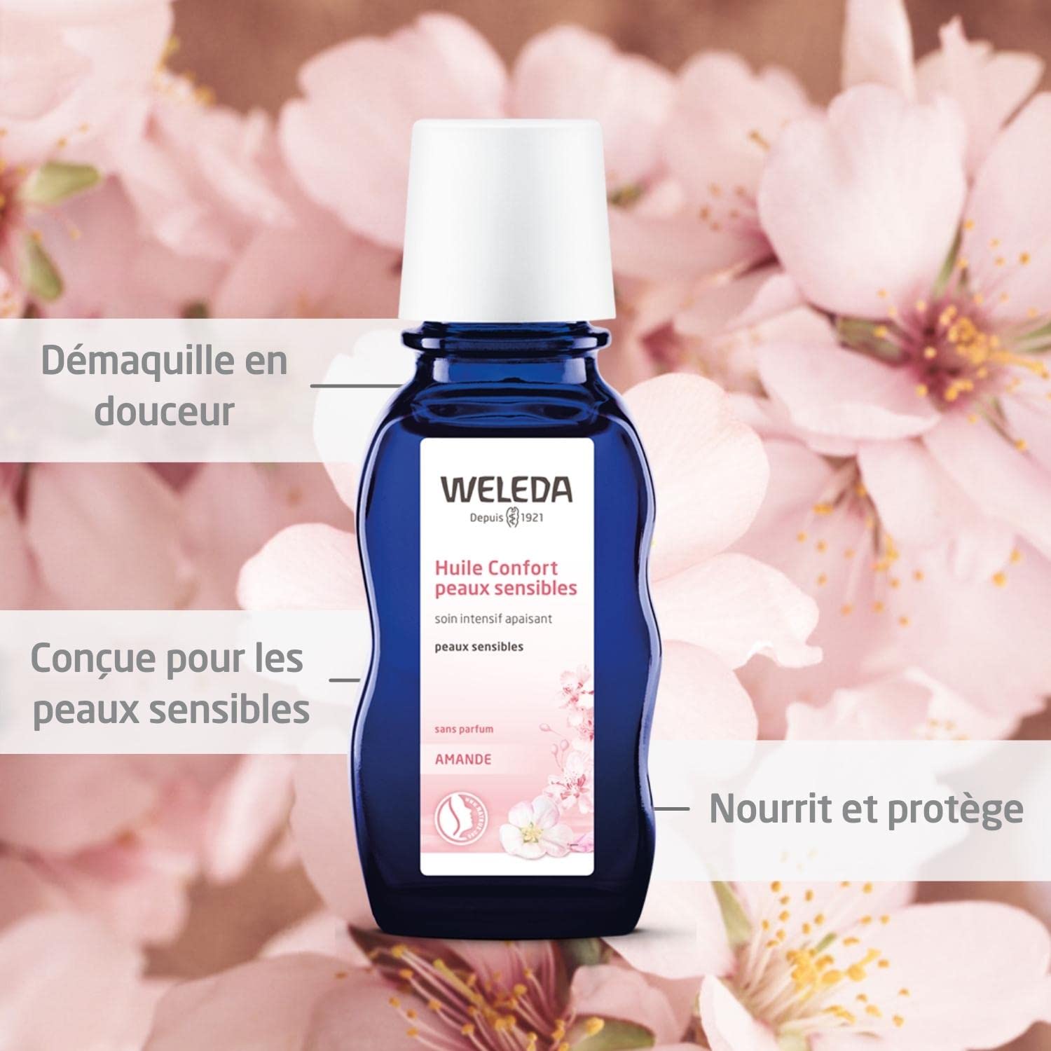 weleda-huile-visage-confort-l-amande-50-ml-soin-apaisant-et-d-maquillant-peaux-s image 2
