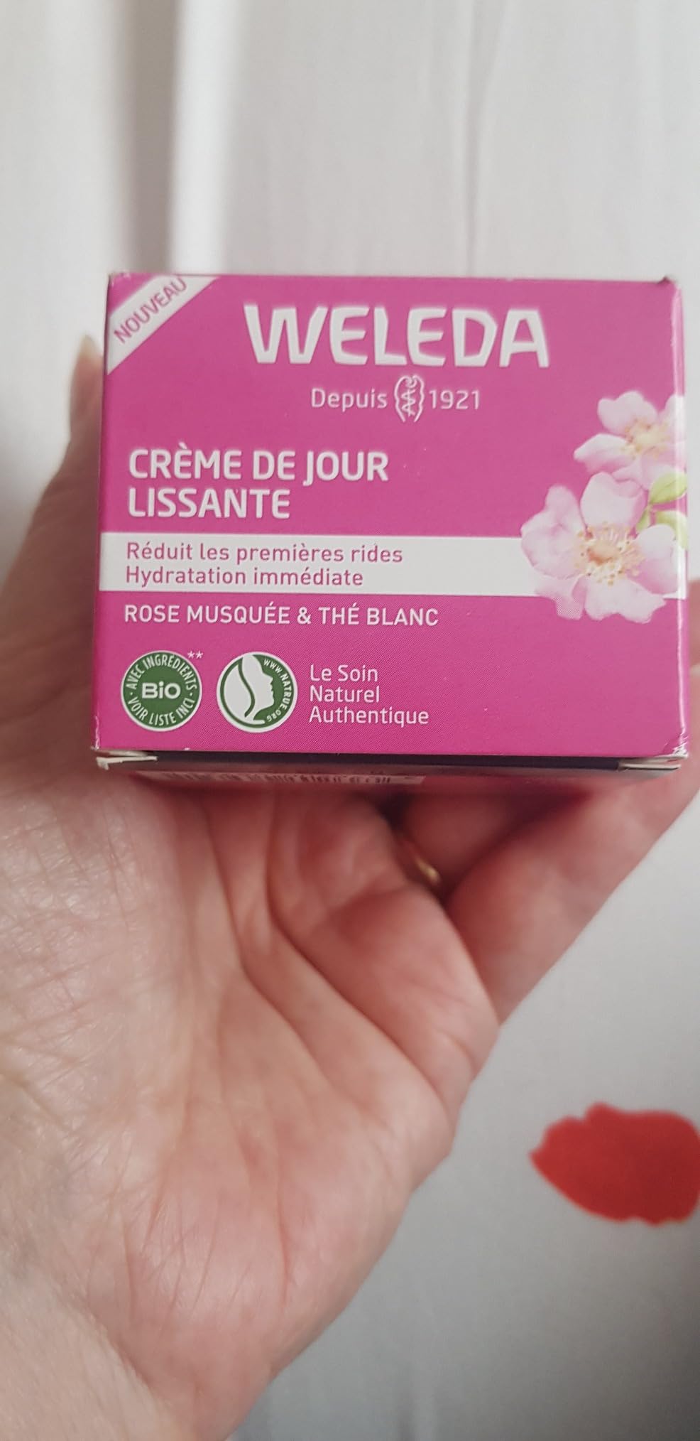 Ma crème de jour depuis un an