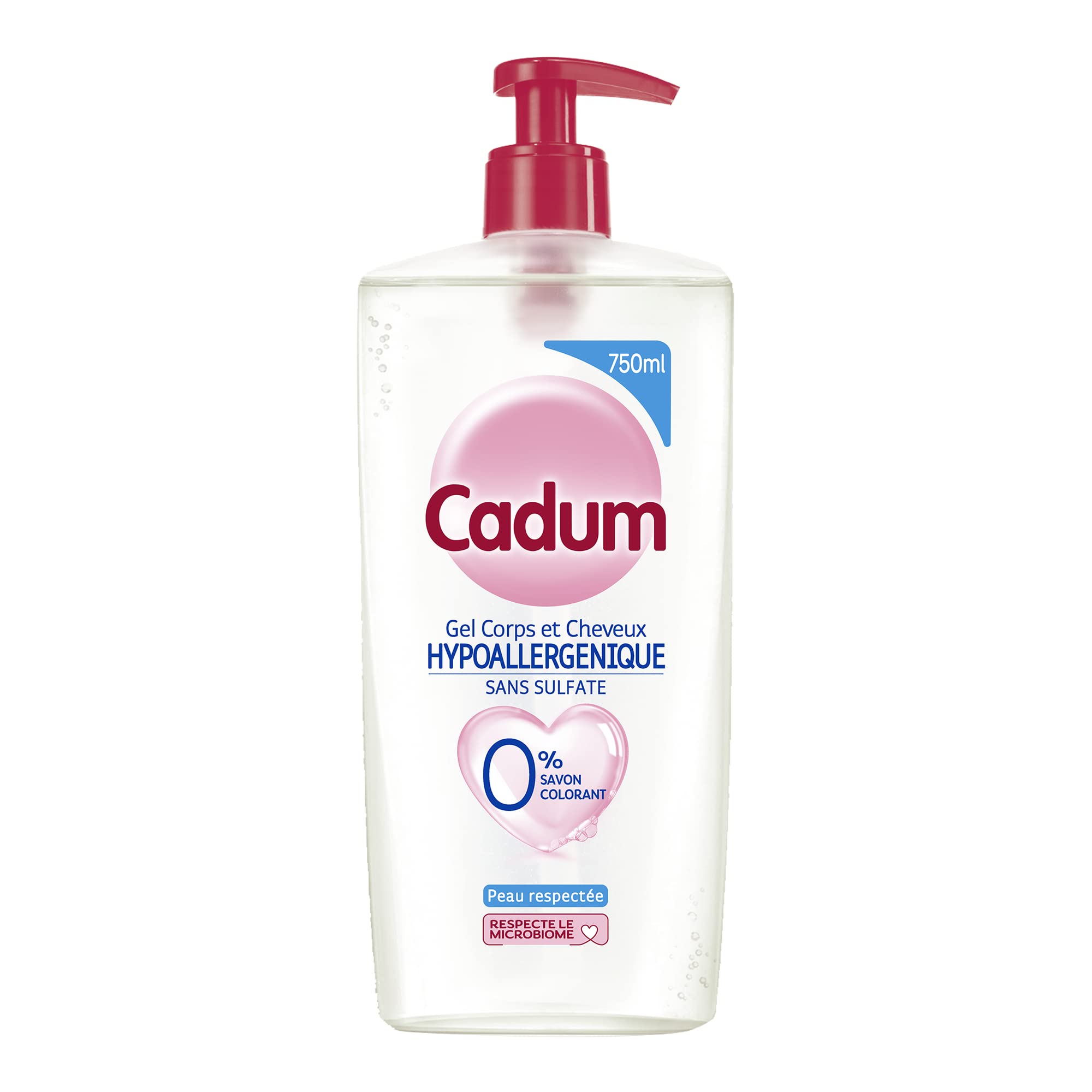 cadum-ecopack-gel-corps-et-cheveux-hypoallerg-nique-sans-sulfate-750-ml image 1