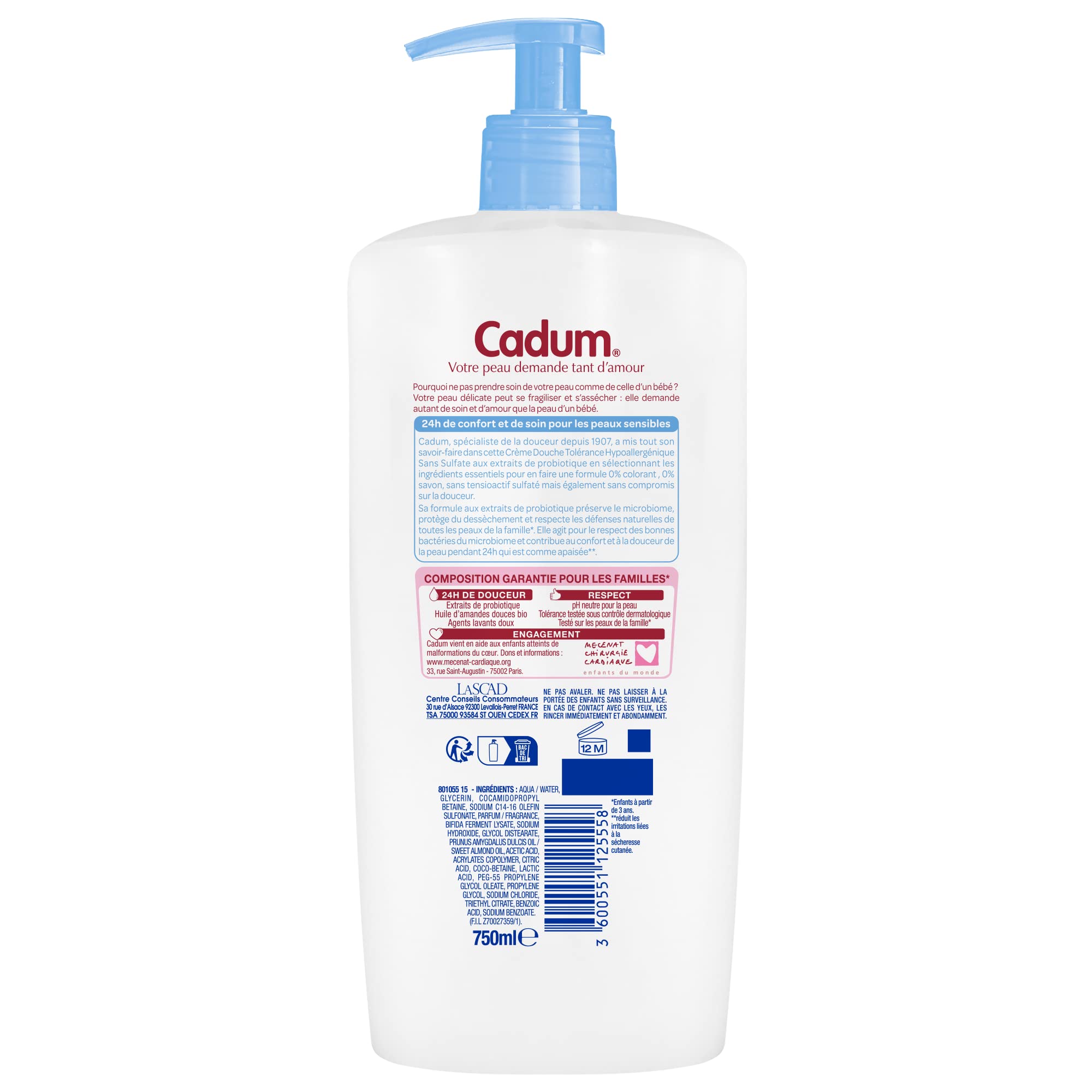 cadum-tol-rance-cr-me-douche-hypoallerg-nique-sans-sulfate-aux-probiotiques-750- image 2