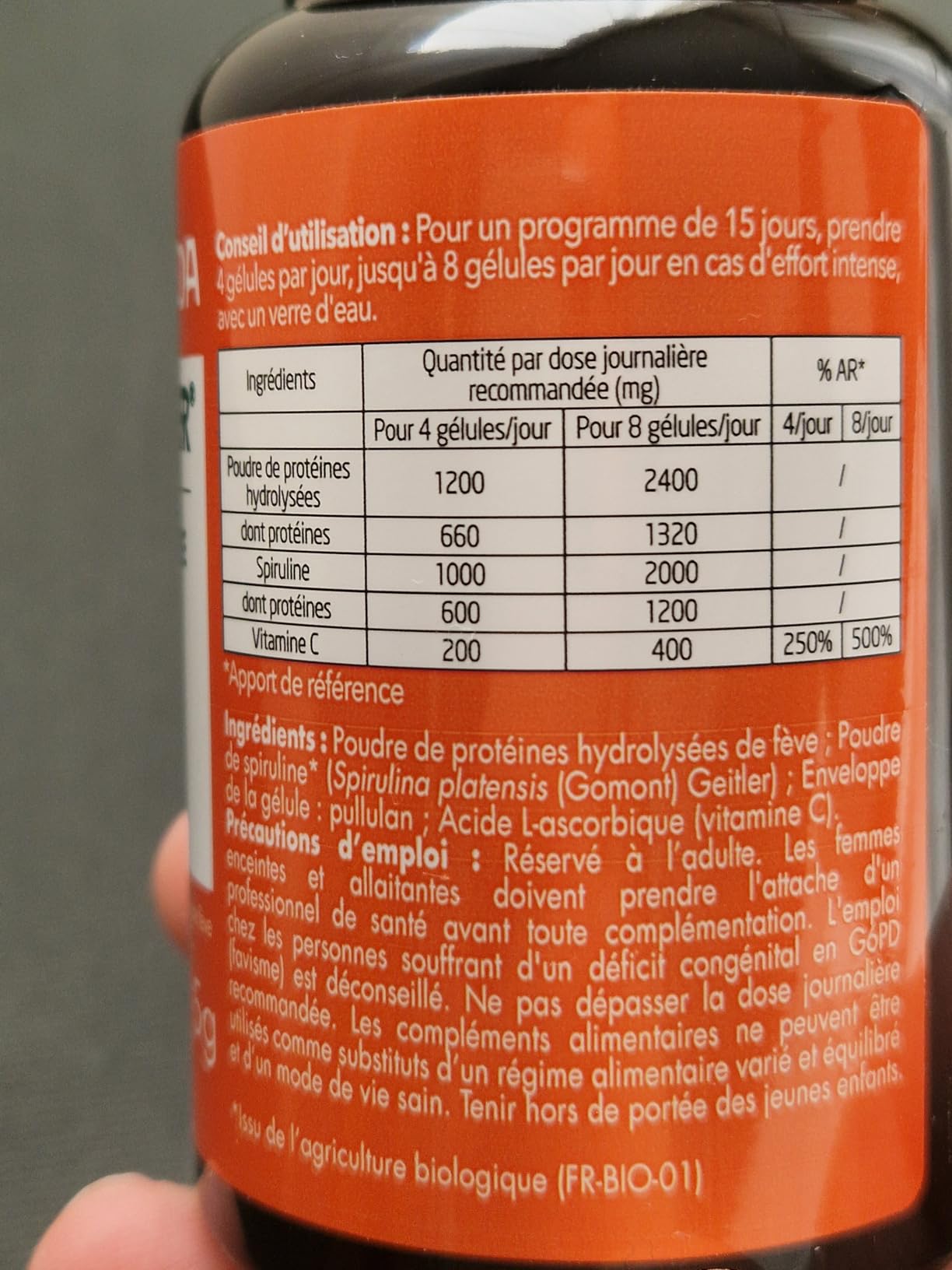 Correct mais effets discrets