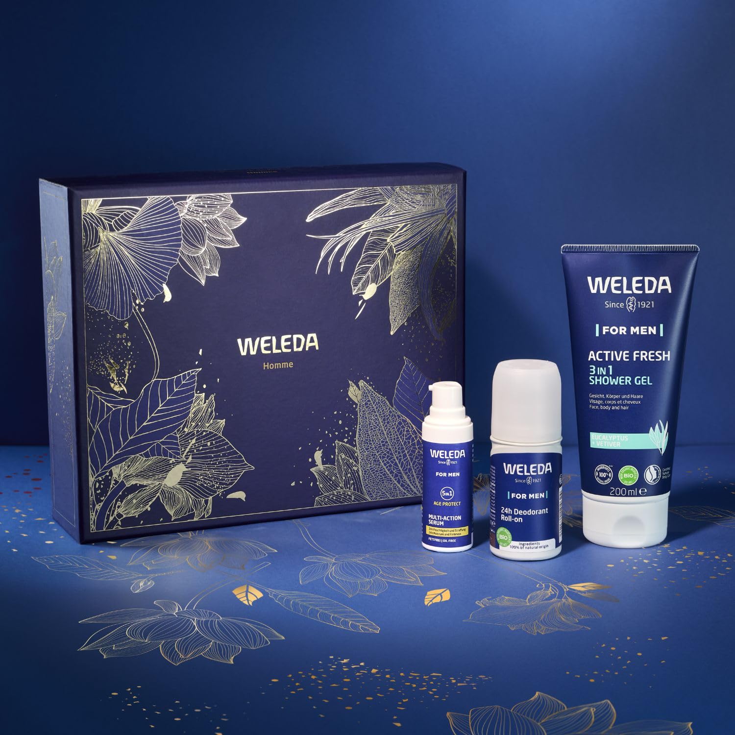 weleda-coffret-homme-no-l-2024-s-rum-5-en-1-30-ml-gel-douche-3-en-1-active-fresh image 2