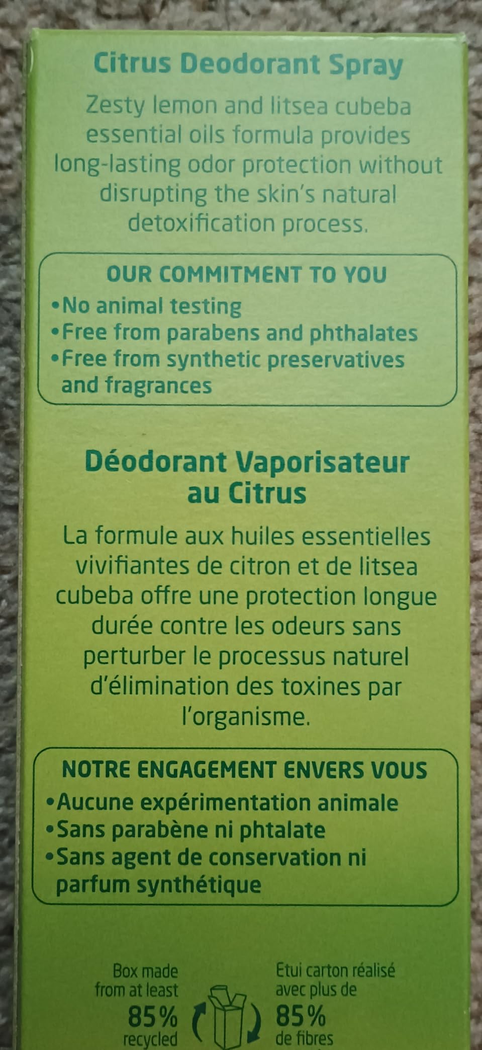 Bon déo bio