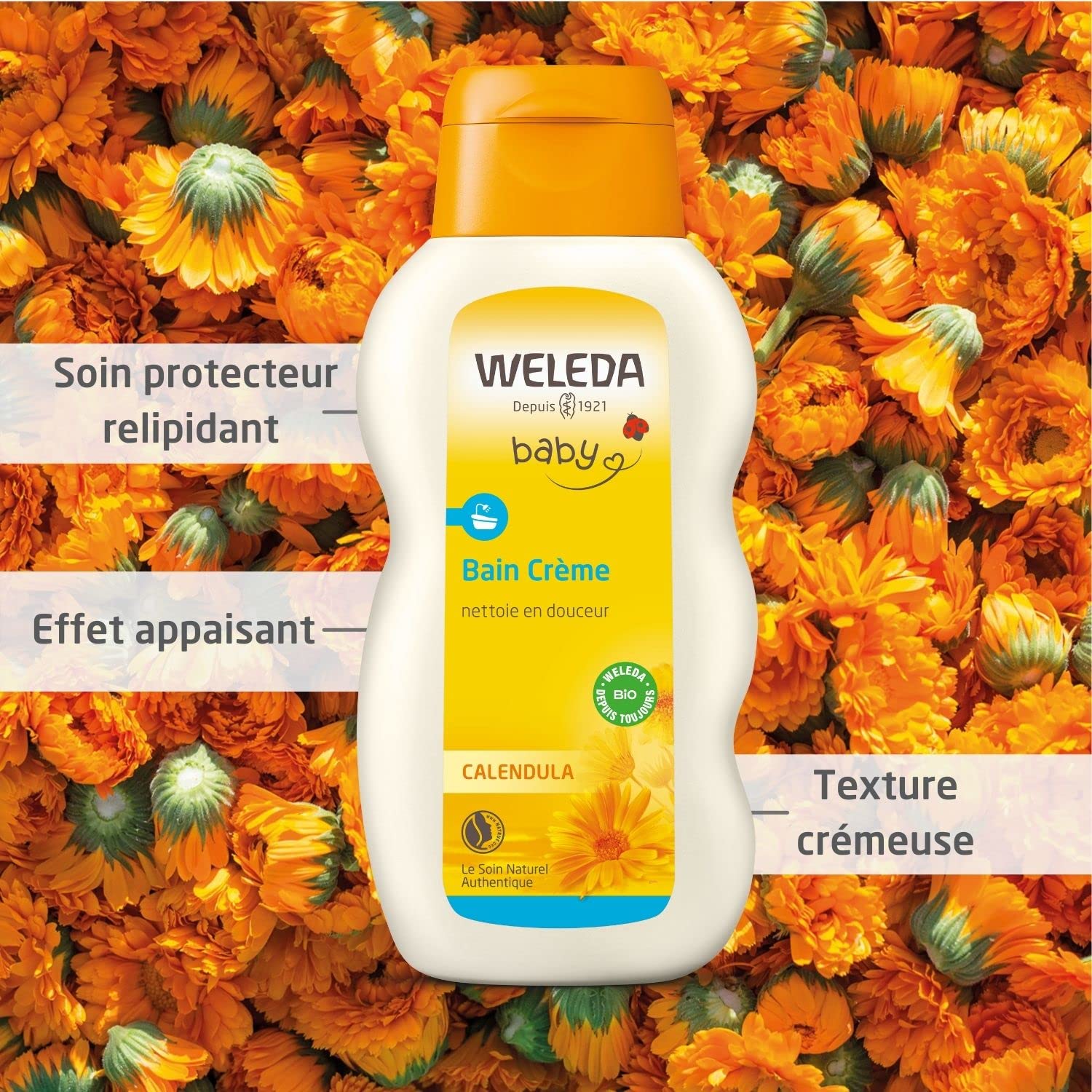 weleda-bain-cr-me-calendula-200-ml-soin-relipidant-b-b-d-s-la-naissance-peaux-se image 2