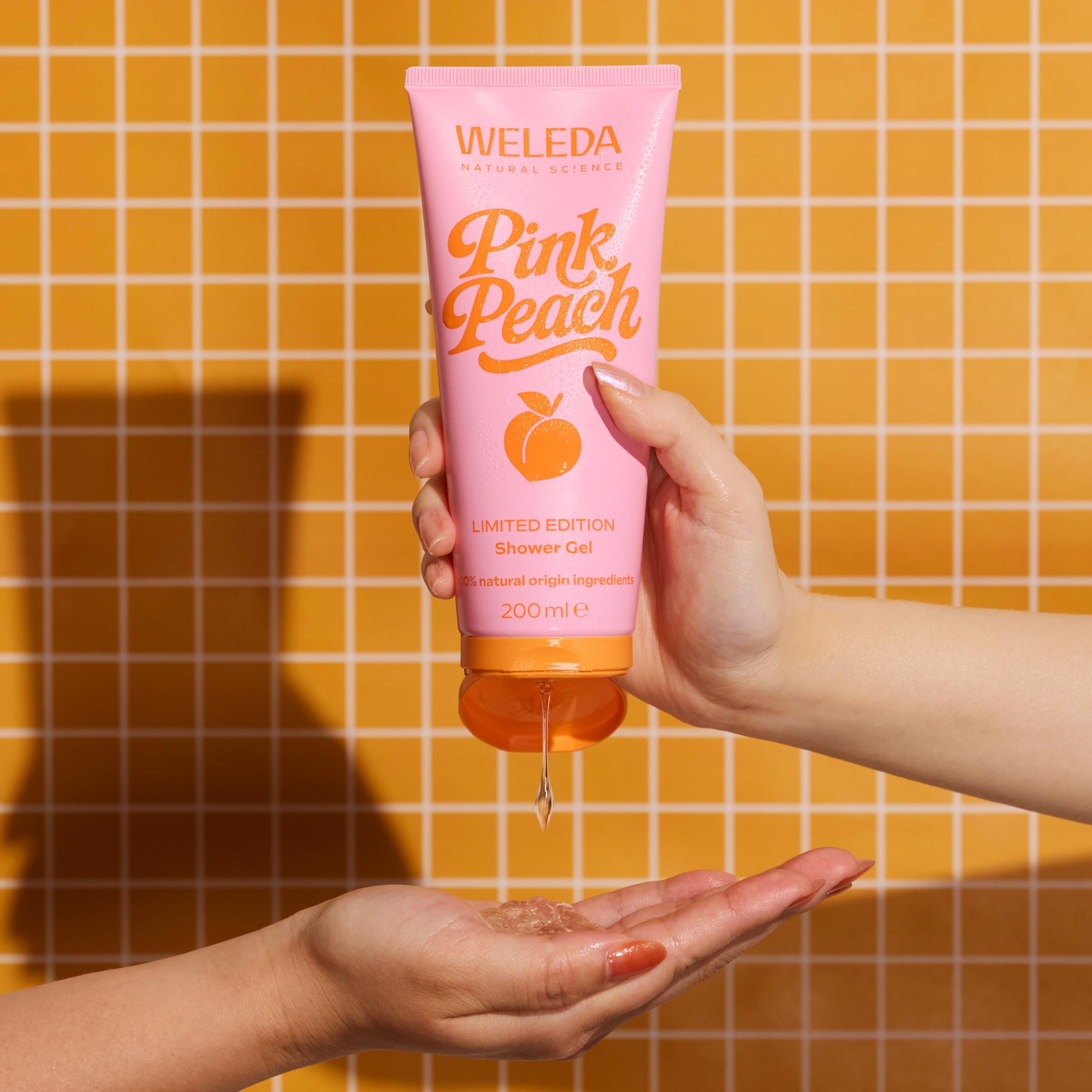 weleda-gel-douche-pink-peach-200-ml-gel-douche-naturel-parfum-p-che-orange-et-ja image 5