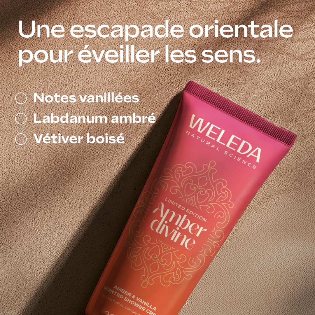 weleda-cr-me-de-douche-amber-divine-200-ml-gel-douche-cr-meux-100-d-origine-natu image 2