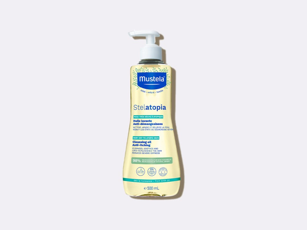 mustela-stelatopia-huile-lavante-au-tournesol-bio-huile-de-bain-anti-d-mangeaiso image 1