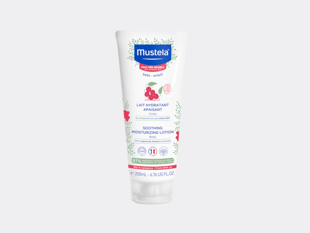 mustela-lait-hydratant-apaisant-au-schisandra-bio-lait-corps-sans-parfum-peau-tr image 1