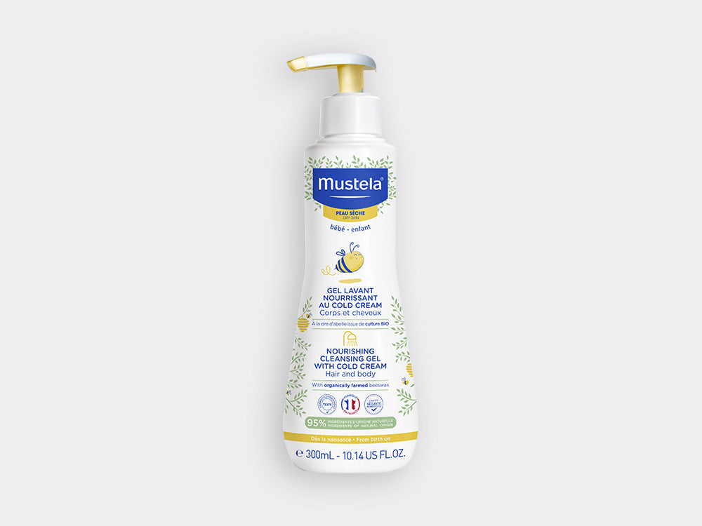mustela-gel-lavant-nourrissant-cold-cream-la-cire-d-abeille-bio-gel-surgras-b-b- image 1
