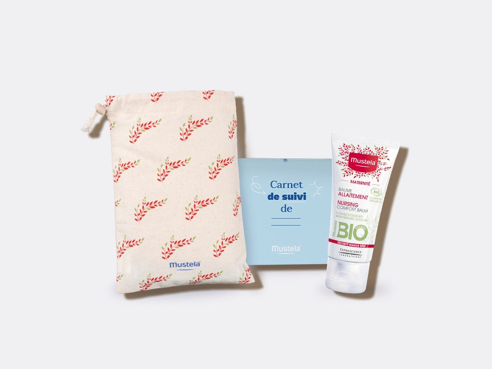 mustela-pochon-allaitement-baume-allaitement-bio-certifi-cosmos-organic-carnet-d image 1